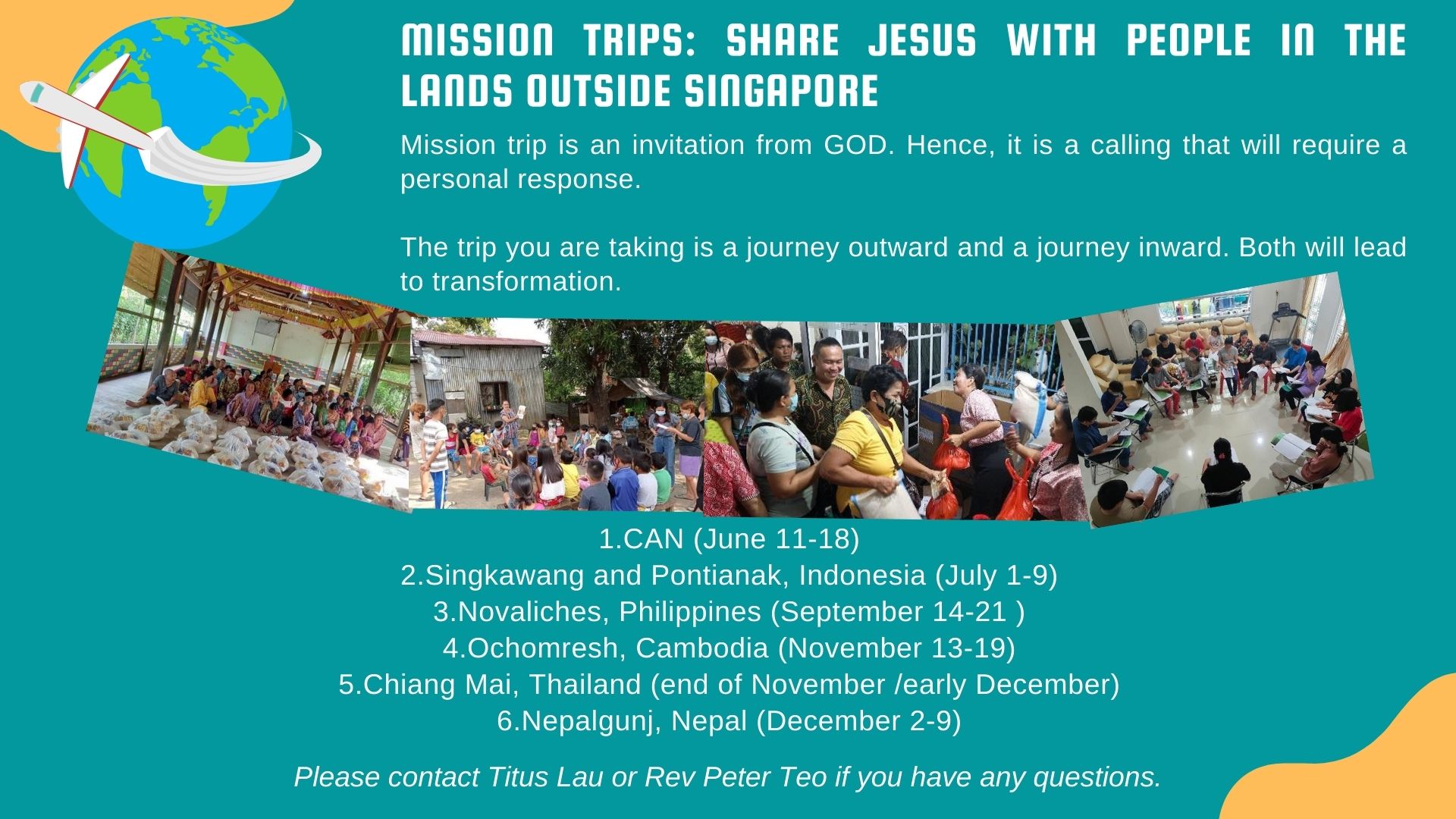 mission trips singapore